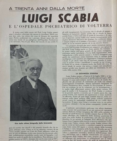 Luigi Scabia e l'Ospedale Psichiatrico di Volterra