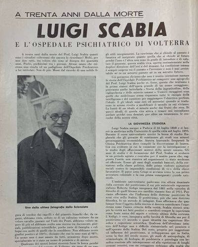 Luigi Scabia e l'Ospedale Psichiatrico di Volterra