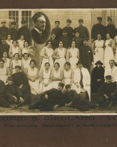 Frenocomio di S. Girolamo - Volterra - Personale Sanitario e Infermieri (1924) ©ManicomiodiVolterra.it