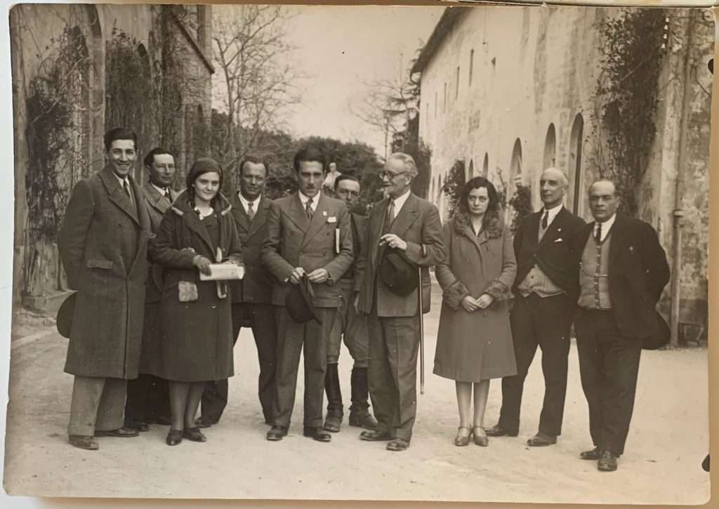 Dottor Mazzei con dr. Max D'Ayala (governo uruguaiano) e scabia aprile 1931 ©FamigliaMazzei