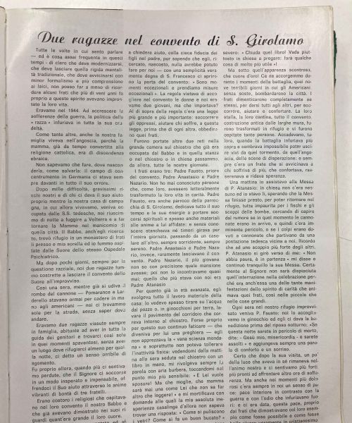 Manicomio di Volterra - Manicomio di Volterra Due ragazze nel convento di San Girolamo
