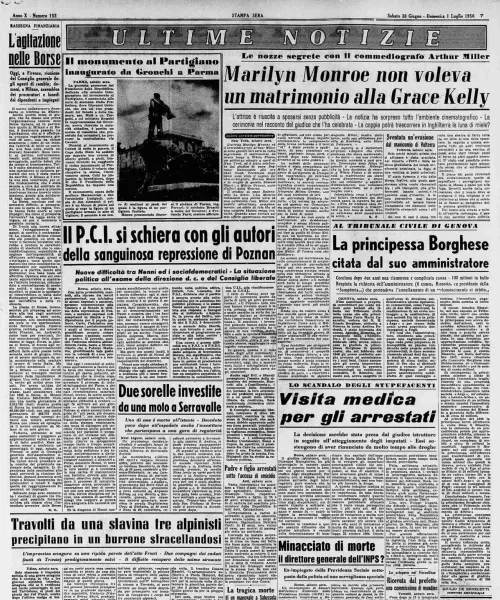 Manicomio di Volterra - Manicomio di Volterra pagina di quotidiano che contiene l'articolo "Sventata un’evasione dal manicomio di Volterra"