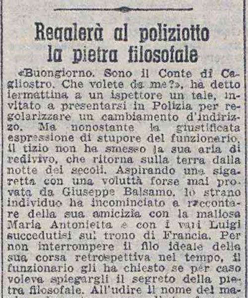 Manicomio di Volterra - Manicomio di Volterra Regalerà al poliziotto la pietra filosofale (1948)
