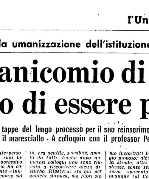 Manicomio di Volterra - Manicomio di Volterra Come il manicomio di Volterra ha cessato di essere prigione