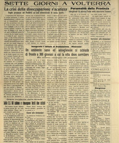 Manicomio di Volterra - Manicomio di Volterra Un ambiente sano ed accoglievole si schiude di fronte a 300 giovani a cui la vita deve sorridere