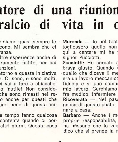 Manicomio di Volterra - Manicomio di Volterra Dal registratore di una riunione di gruppo uno stralcio di vita in ospedale (1970)